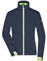 Dames Sport Softshell jas Daiber JN1125 Navy-Bright Yellow